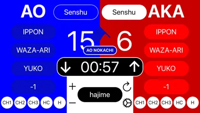 Tangkapan skrin Kumite Scoreboard